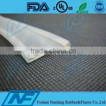 silicone material transparent rubber strip