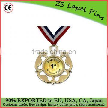 FREE artwork design quality custom Gold Medal 1st Place Ribbon