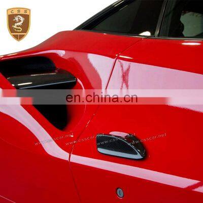 Real Full Carbon Fiber Door Handle Covers For Ferra-ri 488 Door Handle Cover Decoration Trims Car Exteriors Accessories photo-2