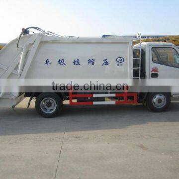 DFAC 5cbm Small Refuse Compactor Garbage Truck photo-3