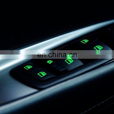 Direct Selling Car Window Stickers Luminous Window Sticker Lifter Refitting Sticker General Fluorescent Switch Button