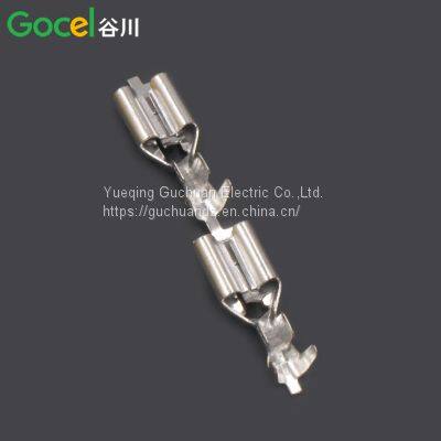 DJ622-J5.2A Self-locking Plug Spring Straight Terminal Block Brass Tin Plated Straight Strap Connector photo-3