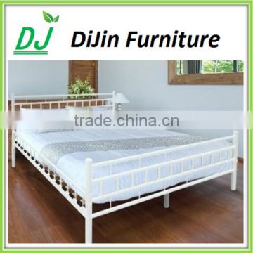 Latest model iron metal double bed design very cheap bedroom furniture