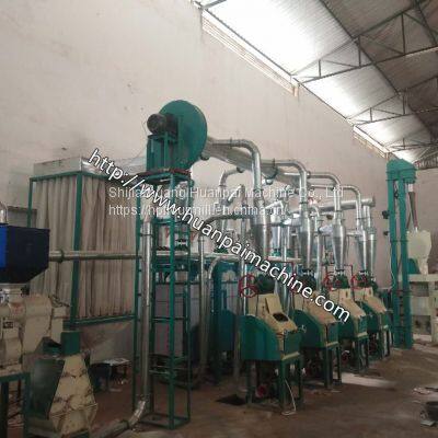 Corn Flour Making Machine maize meal Making plant 50T Super grain Flour Making Machine