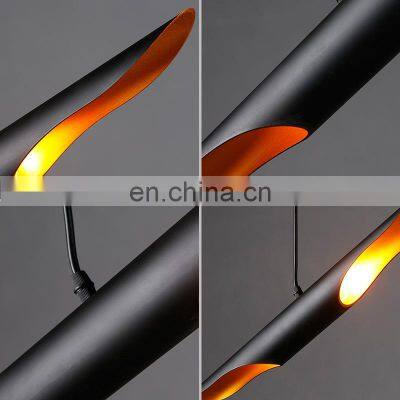 Modern Art Restaurant Coffee Bar Black Metal Pedant Lamp CE photo-4