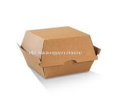 paper clamshell boxes eco friendly paper burger box disposable paper sustainable packaging