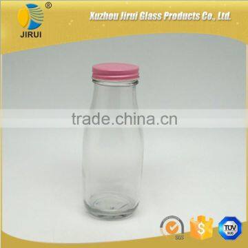 10oz Glass Drinking Bottles With Tin Lid