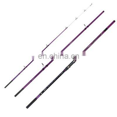 Amazon 4.2m 4.5m Rod Beach Purple 100-200g Lure Weight Carbon Spinning  Lure Surf Casting Competition Fishing Rod