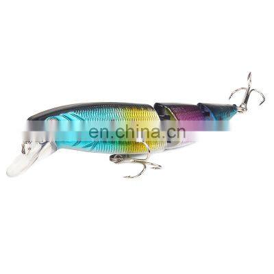Amazon 3-section 11.5cm 15g Multi Jointed Plastic Hard Fishing Lure for Freshwater Saltwater Fishing photo-2