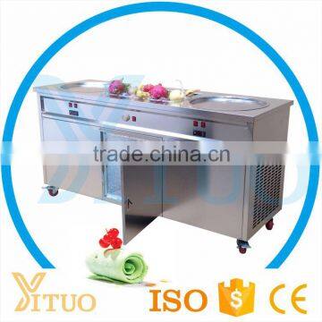 Multi-function CE Certification Commercial Ice Pan Ice Cream Machine