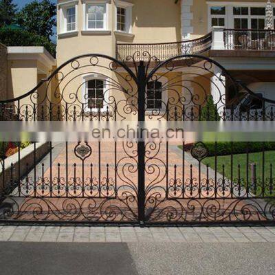 Modern Latest Sliding Wrought Iron Fancy Main Door Gate Designs photo-5