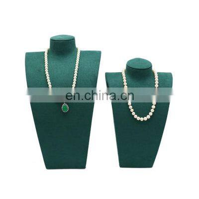 Factory Wholesale Custom Dark Green Jewelry Display Necklace Stand photo-2