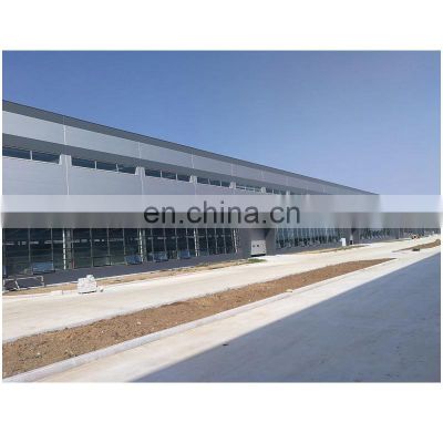 Qingdao well design steel structure fabricated structural steel space frame beam warehouse in Uganda