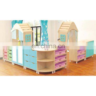 Hot Sale Children kindergarten wooden cabinet kids Customized furniture