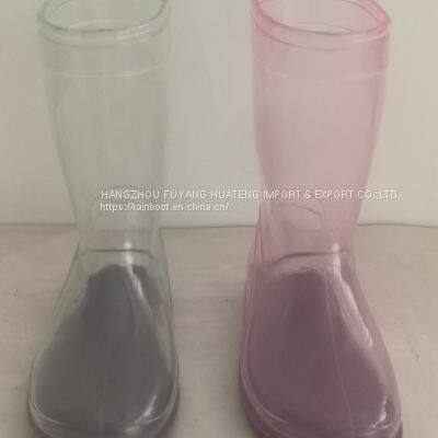2026 New Fashion Colourful Transparent Kid Boots,Transparent Child Boots,Transparent Children PVC Boots,Popular Style Kid Boot photo-5