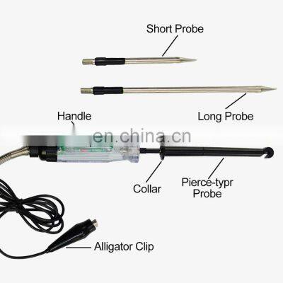 ALLOSUN GK5225 Automotive Wire Piercing DC Voltage Circuit 6V / 12V Hook Probe Tester 59 Inch Cord With LED & Buzzer Indicator photo-2