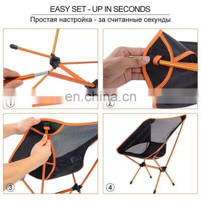Travel Ultralight Folding Chair Superhard High Load Outdoor Camping Backpack Chairs Beach Hiking Picnic BBQ Fishing Tools Chair photo-4