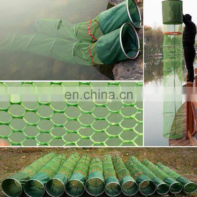 JOHNCOO Wholesale Stainless Steel Collapsible Dip Net Fishing Basket Cage photo-3