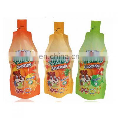 Nylon juice drink injection shaped pouch for baby