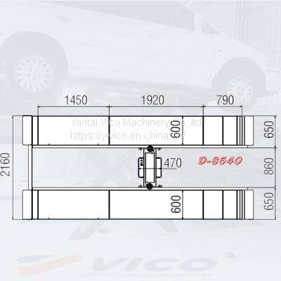 Dual Trolley/ In-Ground Pulley Hydraulic Scissor Car Lift #V-JSD-8540 photo-4