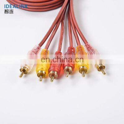 Custom Length Video Audio Extension Cable Male To Male 3 RCA Audio Video AV Cable photo-2