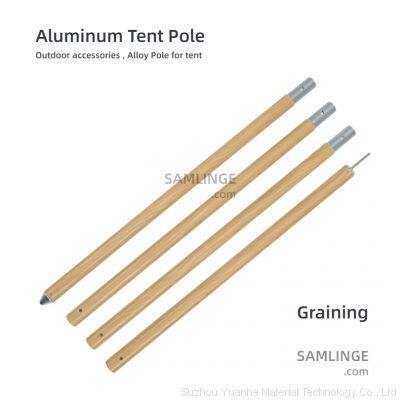 Lightweight Aluminium Poles For Tents ,Oxidation Color Surface of Aluminium Tent Pole Tent accessories