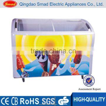 Supermarket 2 Door Transparent Glass Door Refrigerator