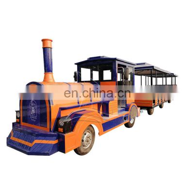 Amusement Park Trackless Tourist Train Factory Price Battery trackless train ride Sightseeing train On Sale