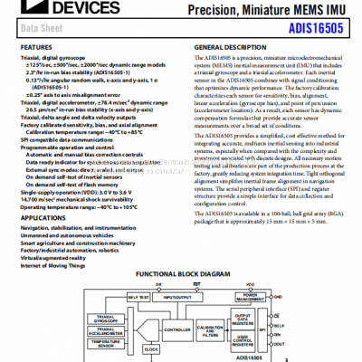 ADIS16505-2BMLZ BGA-100 attitude sensor/gyroscope ADI original stock