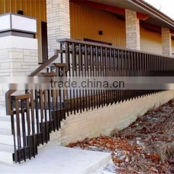 Wood And Iron Stairs Railing