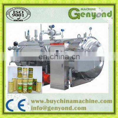 Pressure Vessels Horizontal Hot Water Spray Types Retort Sterilizer for Glass Bottle photo-3