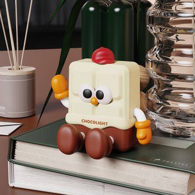 Children's Bedroom Battery Powered Indoor LED Lamp Children's Night Light Chocolate Small Lamp Led Night Light Lithium Battery photo-4