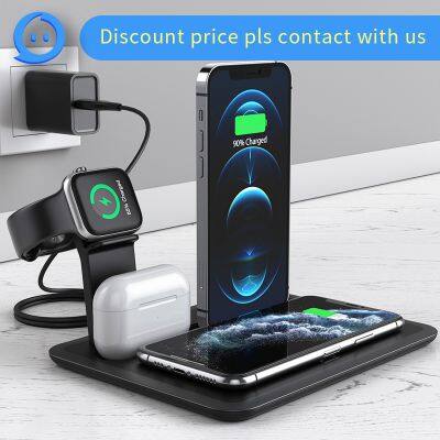 Strong Compatible Charger Station for IPhone 11 Iwatch and Airpod Portable Battery Charger 4 in 1 Wireless Charger Stand photo-6