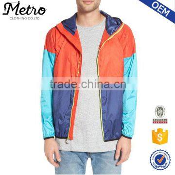 Wholesale Packable Water Resistant Windbreaker Jackets