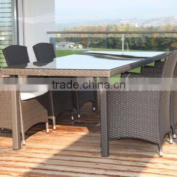 Famous design dining furniture wicker picnic table rattan wholesale picnic table