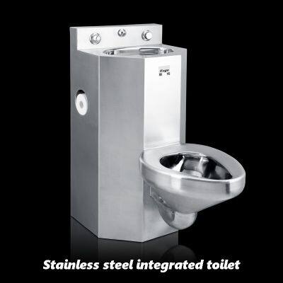 Stainless steel integrated toilet