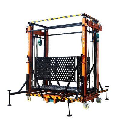 Small Mobile Portable Hydraulic Foldable 500kg Lifting Scaffolding Electric Scaffold Work Platform