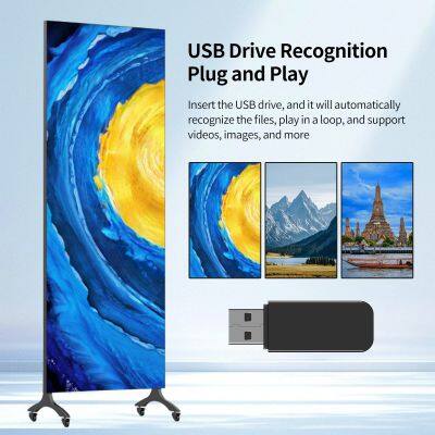 Wifi Control Indoor Led Poster Display Advertising Shopping Mall Led Poster Display Screen Retail LED Poster Display photo-2