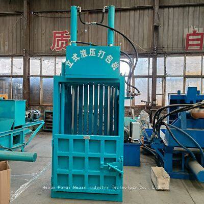 Vertical Hydraulic Baling Machine for Waste Cardboard Boxes, 30-ton Pressure.