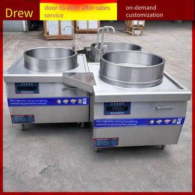 304 Chinese Character-shaped Stove for Cooking Beef Noodle in Beef Noodle Restaurant, Large Pot Stove for Mutton Powder, Energy-saving and Power-saving Large Bone Soup Pot
