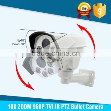 1.3MP HD 960p TVI 10X optical zoom Sony CMOS sensor Color IR PTZ Bullet Camera