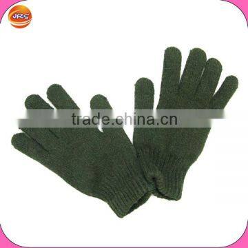 Knitted acrylic military winter gloves