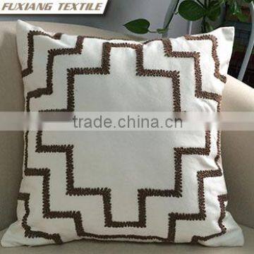 Modern Brief Style Gemometry Pattern Ourdoor Embroidered Cushion photo-4