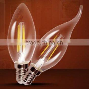 Third generation of C35 led bulb, 2W filament led bulb, 4W candle lights