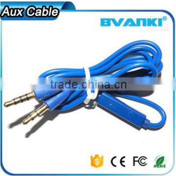 2016 New Premium Wholesale China Flat Wire 3.5mm Electrical Audio Aux Cable With Mic Bulk Buy From China Free Samples photo-6