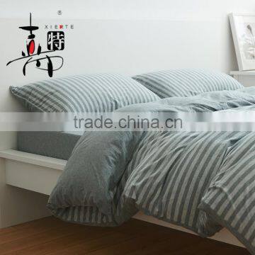 Spinning Knitted Striped 4pcs Bedding Sets/Cotton Striped 4pcs Bedding Sets photo-1