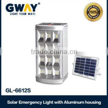 Aluminum Led Solar Rechargeable Emergency Lights,Recharging time is 20~25 hours
