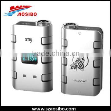 Hottest selling 180watt box mod God 180 fit god mod 180 watt billet box mod clone