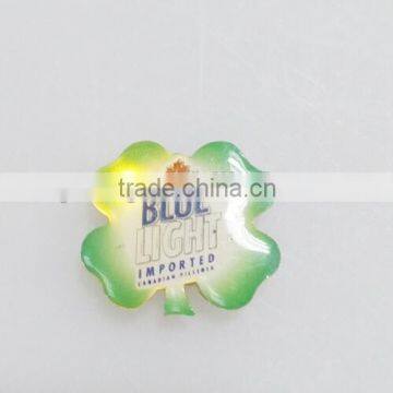 Personality Leaf shaped LED badge pin lighting for party