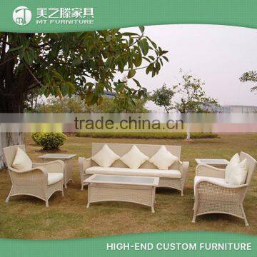 Leisure ways wicker poly cube rattan garden line patio furniture sofa set for outdoor furniture